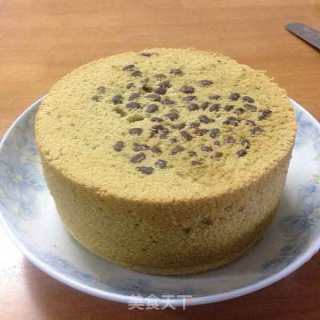抹茶红豆戚风蛋糕的做法