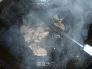 上海青炒肉的做法步骤：4