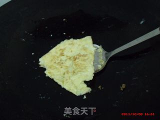 黄瓜萝卜炒鸡蛋的做法步骤：3