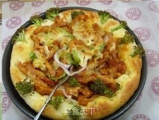 新奥尔良猪肉披萨的做法步骤：6