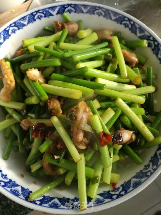 蒜苔炒八爪鱼的做法