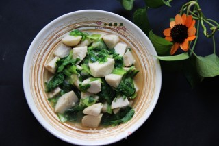 小白菜烧芋头的做法