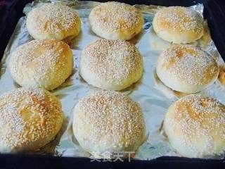 【简单制作的花样饼】外酥里嫩---戗面原味芝麻烧饼的做法步骤：14