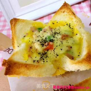 【果果妈妈❤️辅食推荐】美味早餐：吐司杯的做法