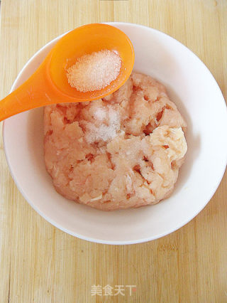 【快收菜】飘香鸡肉丸子的做法步骤：4