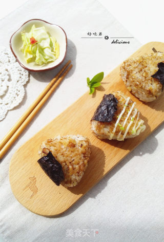烤核桃饭团的做法