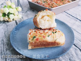 香葱火腿肉松排包的做法