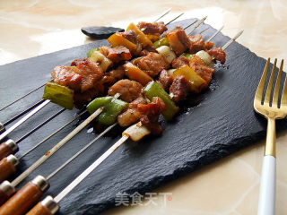 五彩蔬菜肉串的做法