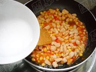 茄汁玉米鸡丁的做法步骤：9