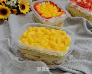 水果盒子蛋糕的做法