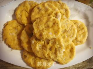 奶香山药玉米饼的做法