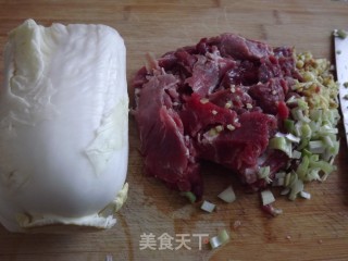 白菜水煎包的做法步骤：2