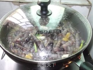 美味姜葱炒海钉螺的做法步骤：7