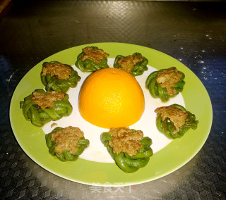 橙香豇豆扣的做法