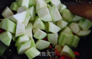 小炒丝瓜的做法步骤：6