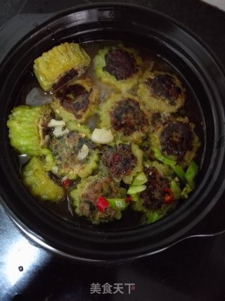 酿苦瓜煲的做法
