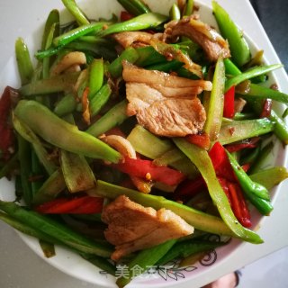 菜心肉片的做法