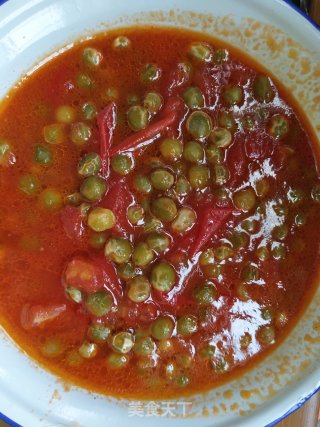 西红柿炒豌豆的做法