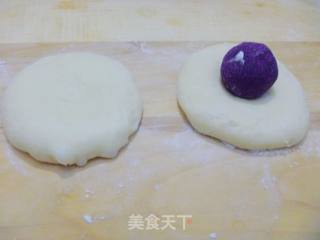 【怡汝烘焙】紫薯诱惑-紫薯花样面包的做法步骤：9