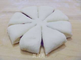 【怡汝烘焙】紫薯诱惑-紫薯花样面包的做法步骤：11
