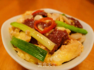 滑蛋牛肉的做法步骤：9