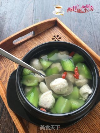 丝瓜鱼丸汤的做法