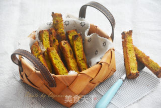 黄油抹茶面包条的做法