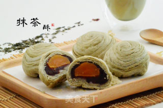 抹茶蛋黄酥的做法
