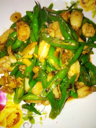 青椒炒蟹腿肉的做法