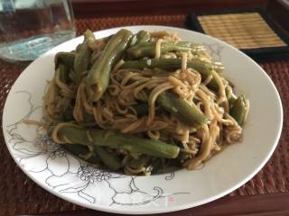 简单版四季豆焖面的做法