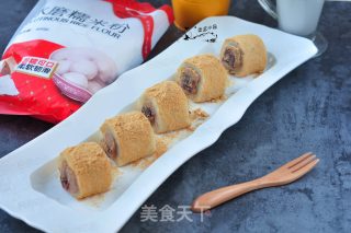 香芋红豆驴打滚的做法