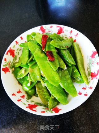 素炒荷兰豆的做法