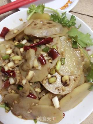 凉拌土豆藕片的做法
