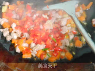 五彩菜丁的做法步骤：6