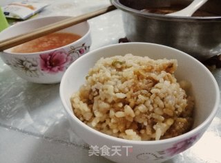 两个人的晚餐——肉米饭