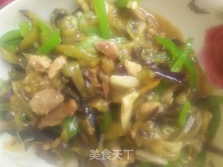尖椒炒茄子的做法