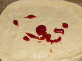香菇鸡肉披萨的做法步骤：5