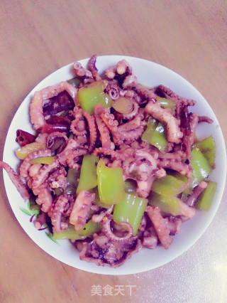 八梢炒青椒的做法