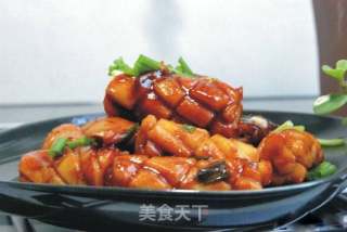 辣炒鱿鱼卷的做法