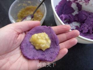 不蒸不煮不炸不烤内含惊喜的---------------全程微波紫薯麻球的做法步骤：5