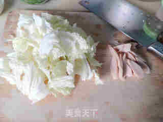 排骨白菜葱香面的做法步骤：6