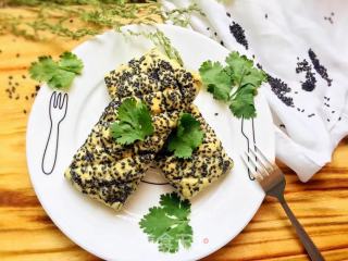 黑芝麻芹菜叶烤饼的做法