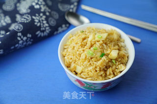 茭白蛋炒饭的做法