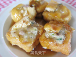 金盒豆腐的做法步骤：7