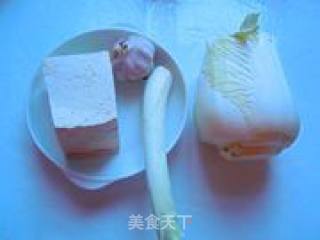 简单家常菜——白菜帮烧豆腐的做法步骤：1