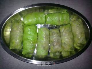 圆白菜香菇肉卷的做法步骤：7