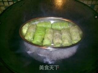 圆白菜香菇肉卷的做法步骤：8