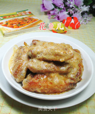 咸蛋黄焗中翅的做法