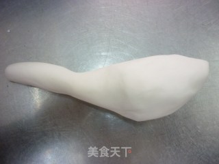 花色船点----白孔雀的做法步骤：3