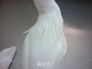 花色船点----白孔雀的做法步骤：6